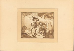 Escena Campesina de Maria Catharina Prestel after Isack van Ostade