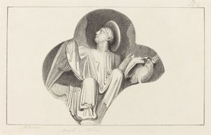 Un ángel, de la Catedral de Wells de Maria Denman after John Flaxman