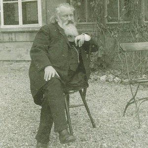 Retrato del compositor Johannes Brahms 1833-1897, 1894 de Maria Fellinger