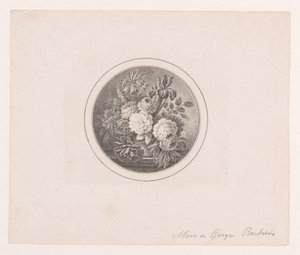 Flores en un florero de Maria Geertruida de Goeje Barbiers (attributed to)