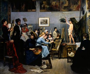 El estudio por Académie Julian, 1881