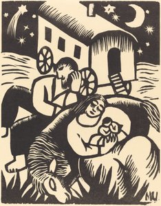 Zíngaros descansando, 1918 de Maria Uhden