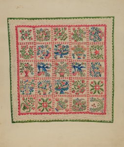 Colcha de apliques de Marian Curtis Foster