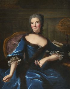 Retrato de Gabrielle Émilie Le Tonnelier de Breteuil, marquesa de Châtelet 1706-1749, ca 1748 de Marianne Loir