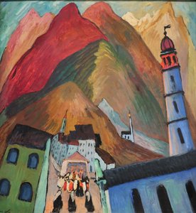 1924 Procesión de Werefkin cerca de Ascona de Marianne von Werefkin