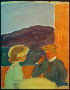 Pareja conversando de Marianne von Werefkin