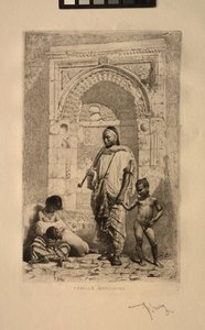 Familia marroquí, 1862 de Mariano José María Bernardo Fortuny y Carbó