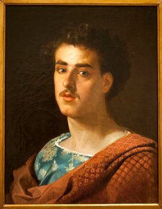 Autorretrato - Pintura de Mariano Fortuny (1838-1874), óleo sobre lienzo, hacia 1858 - Museo Nacional de Artes de Cataluña, Barcelona (España) de Mariano Fortuny y Madrazo