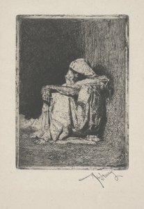 Árabe sentado, o Arabe assise de Mariano José María Bernardo Fortuny y Carbó