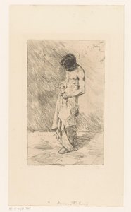 modelo masculino de pie de Mariano José María Bernardo Fortuny y Carbó