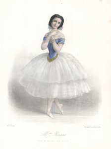 La bailarina de ballet italiana Amalia Ferraris en el Ballet des Elfes en la Ópera de París, c.1860 de Marie Alexandre (after) Alophe