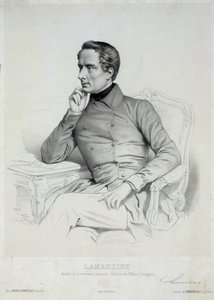 Retrato de Alphonse de Lamartine 1790-1869 de Marie Alexandre Menut Alophe