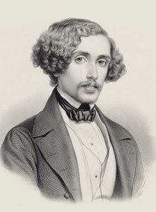 Retrato del pianista y compositor Julius Schulhoff 1825-1898, 1850