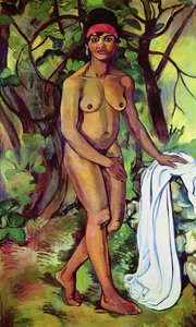 Mujer negra desnuda