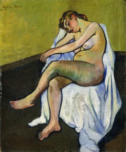Desnudo sentado