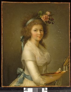 Autorretrato (Autorretrato del artista con una paleta) (óleo sobre lienzo)
