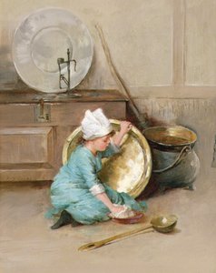 Pulido de latón, c.1900 de Marie Elizabeth Seymour Lucas