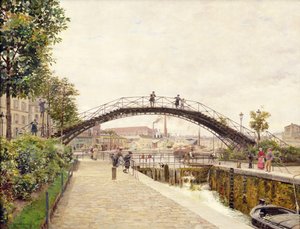 El Canal Saint-Martin de Marie Francois Firmin Girard