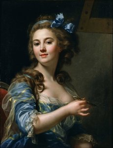 Pintura "Autorretrato" de Marie-Gabrielle Capet (1761-1818) 1783 Museo Nacional de Arte Occidental, Tokio, Japón
