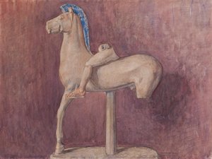 Caballo con jinete (Museo de la Acrópolis inv. 700) de Marie Henriques
