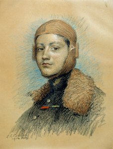 Retrato de Georges Guynemer, piloto de guerra francés