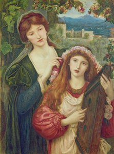 La Infancia de Santa Cecilia de Marie Spartali Stillman