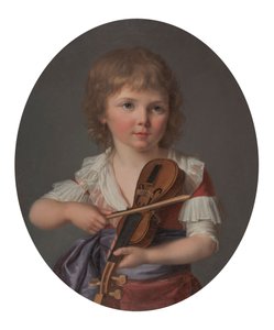 El maestro Henri Gabiou tocando el violín