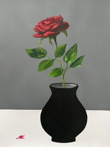 Elegante rosa roja de Marina Kozyr