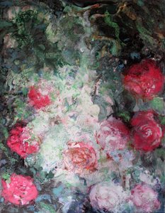 Jardín de rosas abstracto de Marina Nelson