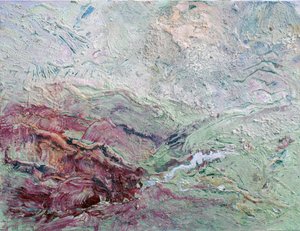 Paisaje de texturas terrosas de Marina Nelson