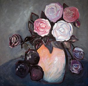 Elegantes rosas pintadas de Marina Nelson