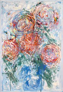 Abstracto floral vibrante de Marina Nelson