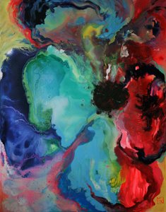 Abstracto fluido y vibrante de Marina Nelson