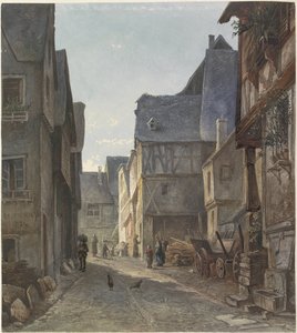Vista de Pünderich, en el río Mosela de Marinus van Raden