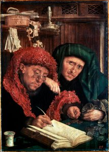 Los Recaudadores de Impuestos, entre 1490 y 1567 de Marinus van Reymerswaele