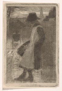 Chica en la calle de Marinus van der Maarel