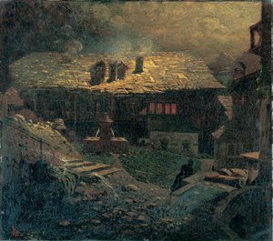 Nocturno entre los edificios de vecindad de Mario de Maria