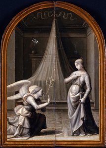 La Anunciación (Tríptico, reverso) de Mariotto Albertinelli