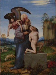 el sacrificio de isaac de Mariotto Albertinelli