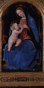 Tríptico, panel central: María lactante entronizada, 1500 de Mariotto Albertinelli