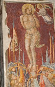 San Sebastián, fresco de Mariotto di Nardo, Iglesia de Santa Maria Maggiore, Florencia (Lista del Patrimonio Mundial de la UNESCO)