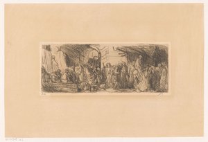 Calle en Jerusalén de Marius Bauer (signed by artist)