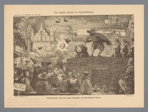 La última farsa en Oud-Hollandt (título sobre objeto)
