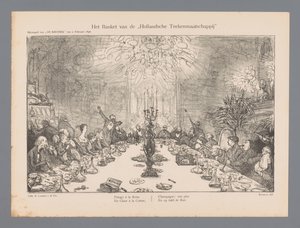 El banquete de la Hollandsche Drawing Company (título sobre el objeto)