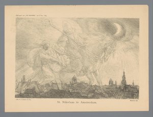 St. Nikolaas te Amsterdam (título sobre el objeto)