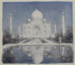 Taj Mahal a la luz de la luna de Marius Bauer