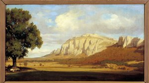 Vista del macizo de la Sainte Baume de Marius Engaliere