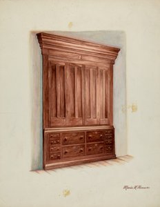 Gabinete empotrado, 1937