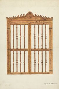 Puertas de reja de madera