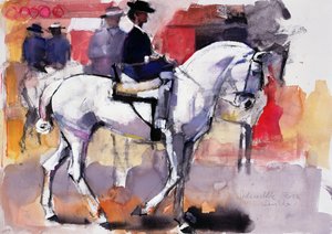 Montando de lado en la Feria de Sevilla, 1998 de Mark Adlington